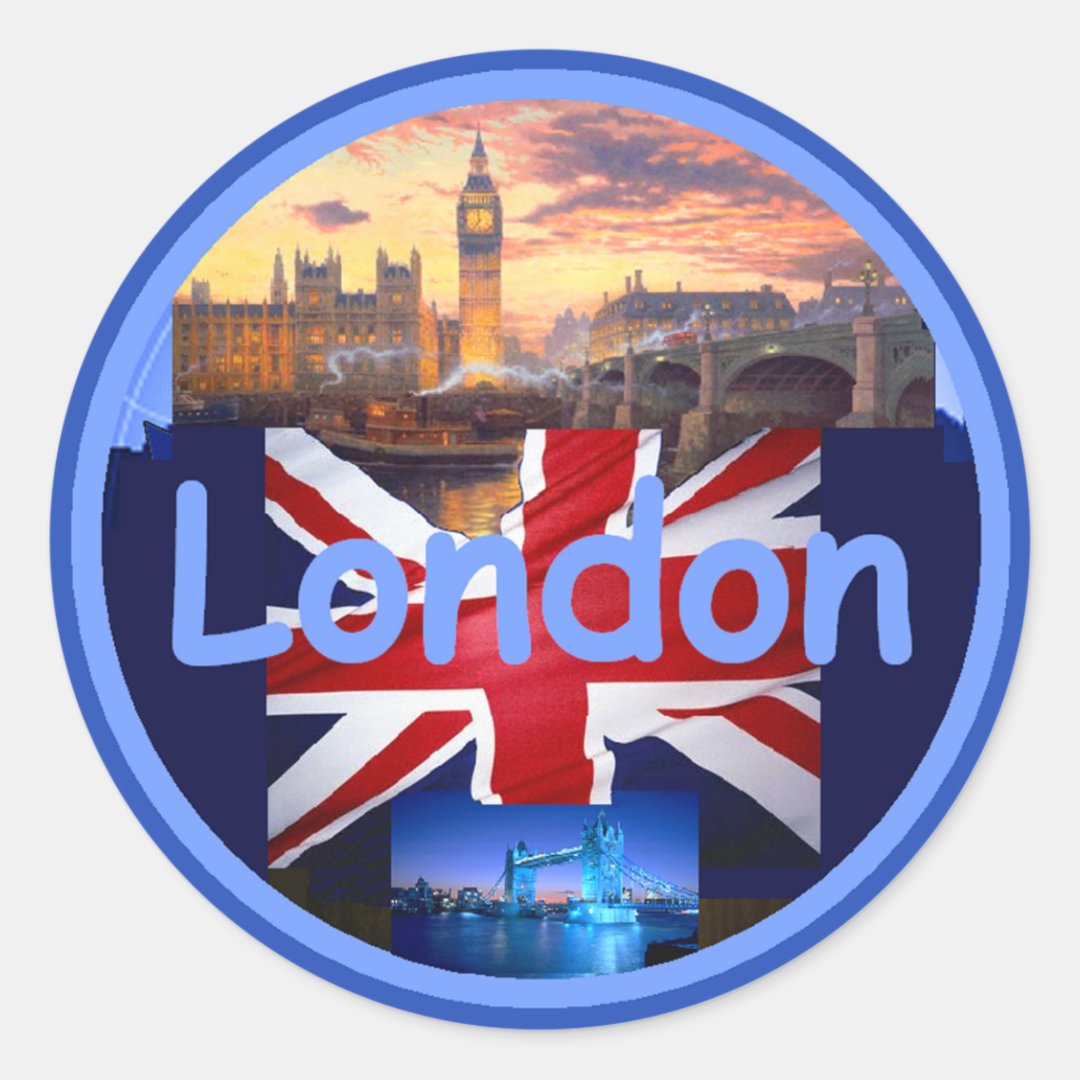 LONDON Sticker Zazzle