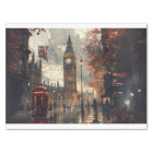 London Street Phone Booth Landscape Decoupage