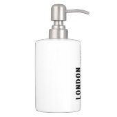 London street soap dispenser and toothbrush holder (Right)