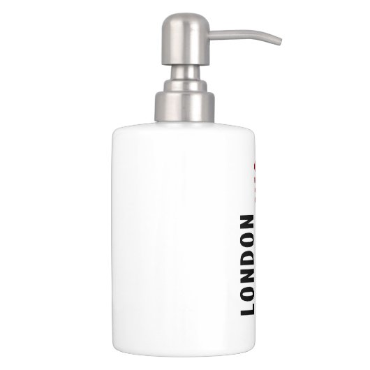 London street soap dispenser and toothbrush holder (Right)