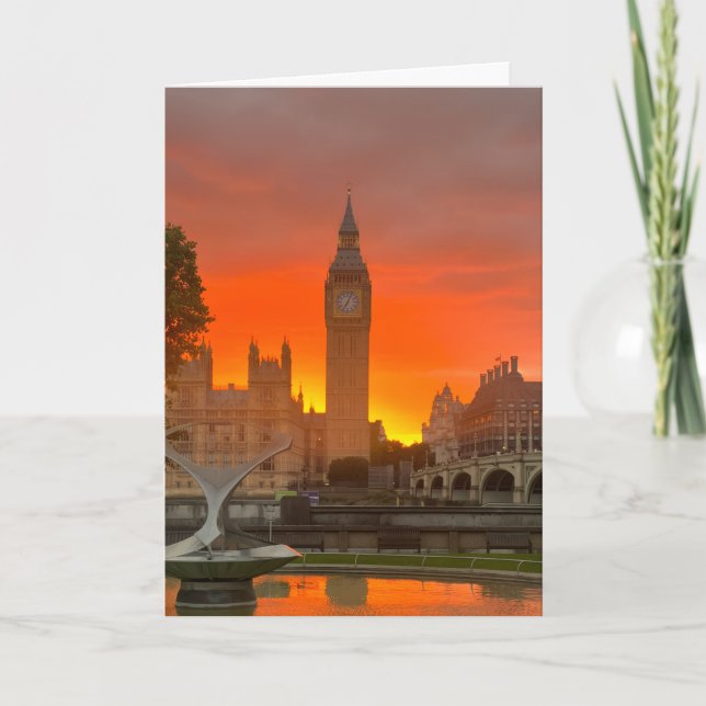London Sunrise and Sunset  Card (Front)