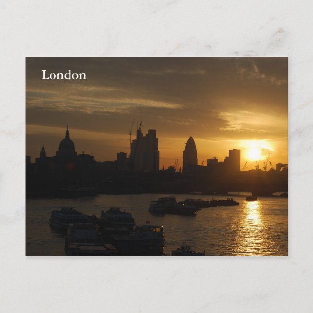 London Sunrise Postcard (Front)