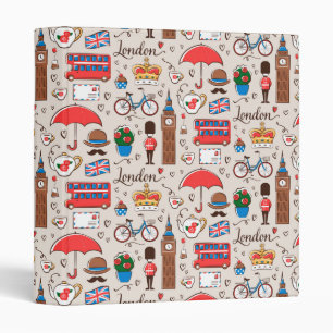 London Symbols Pattern 3 Ring Binder
