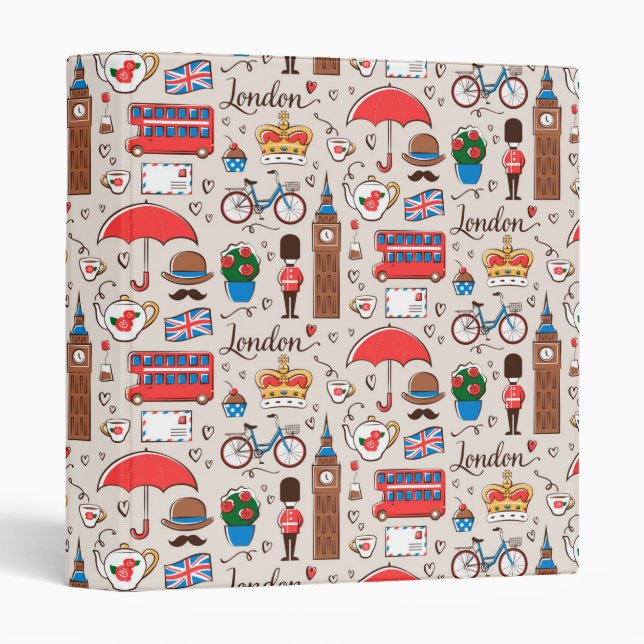 London Symbols Pattern 3 Ring Binder (Front/Spine)