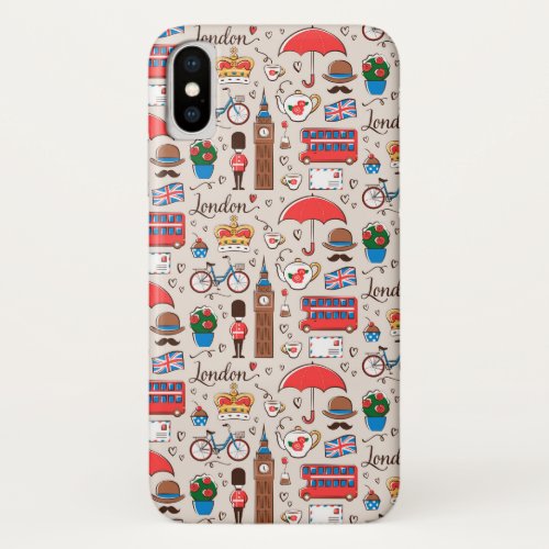 London Symbols Pattern iPhone X Case