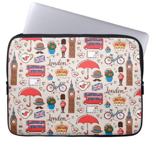 London Symbols Pattern Laptop Sleeve