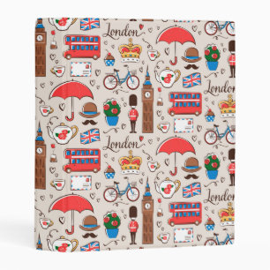 London Symbols Pattern Mini Binder