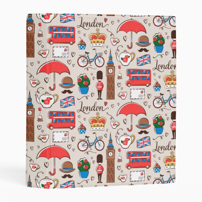 London Symbols Pattern Mini Binder (Front/Spine)