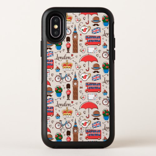 London Symbols Pattern OtterBox Symmetry iPhone X Case