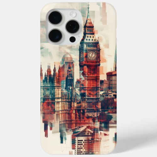 London Symphony Big_Ben Shard and Westminster iPhone 15 Pro Max Case