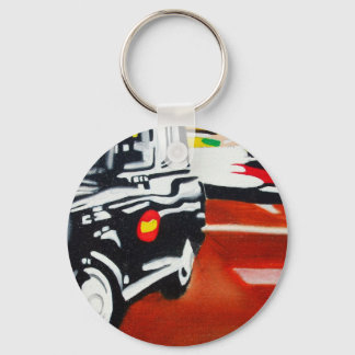 london taxi black cab design keychain