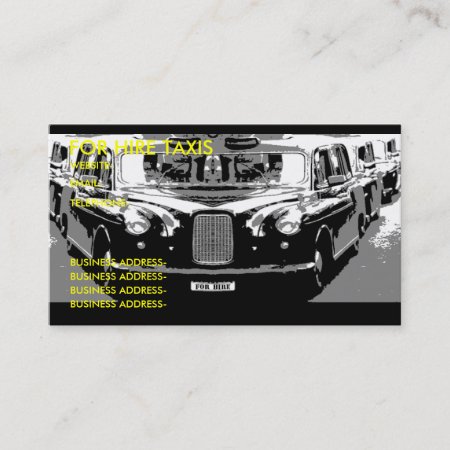 London Taxi Business Card