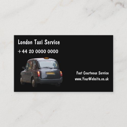 London Taxi Business Cards