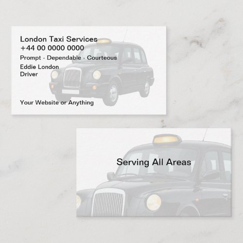 London Taxi Driver Simple Business Cards