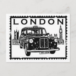 London Taxi Postcard