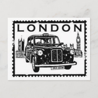 London Taxi Postcard
