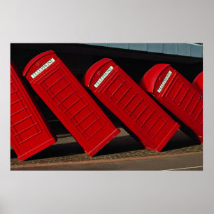 London telephone booths poster