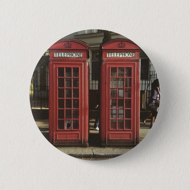 London Telephone Box Button (Front)
