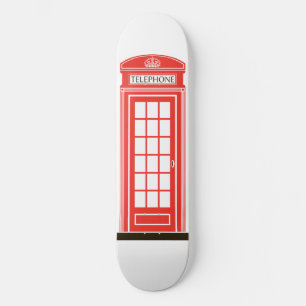 London telephone box skateboard deck