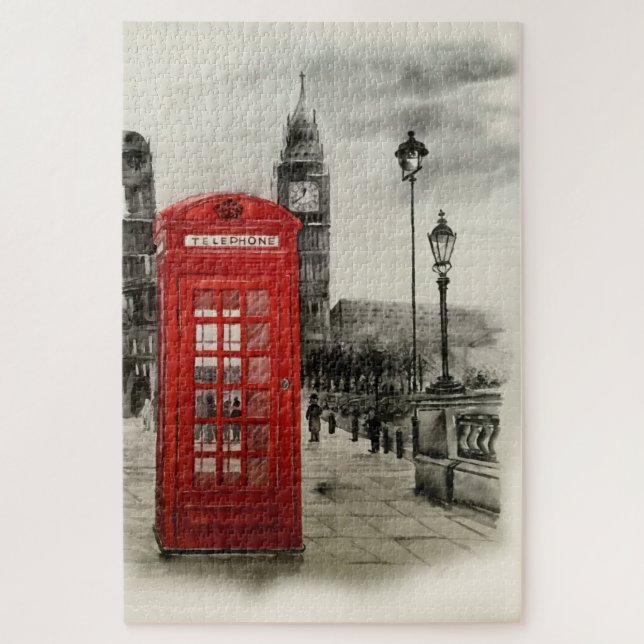 London: telephone cab jigsaw puzzle (Vertical)