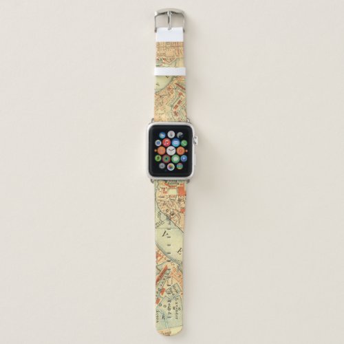 London Thames Vintage Map Apple Watch Band