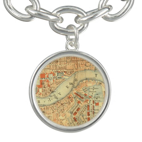 London Thames Vintage Map Bracelet