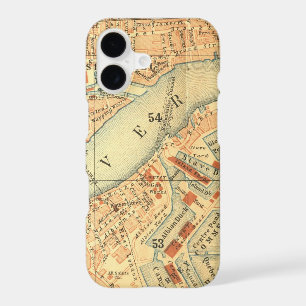 London Thames Vintage Map iPhone 17 Case