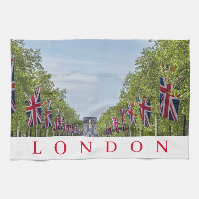 London The Mall tea towel (Horizontal)