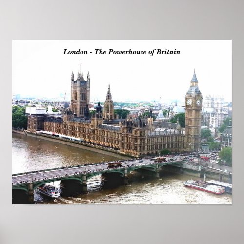 London _ The Powerhouse of Britain Poster