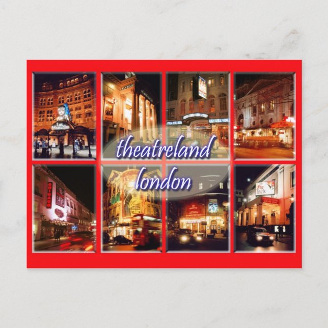 London theatres postcard (Front)