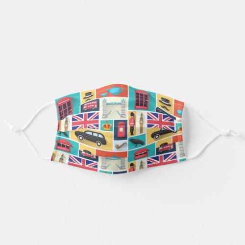 London Themed Adult Cloth Face Mask