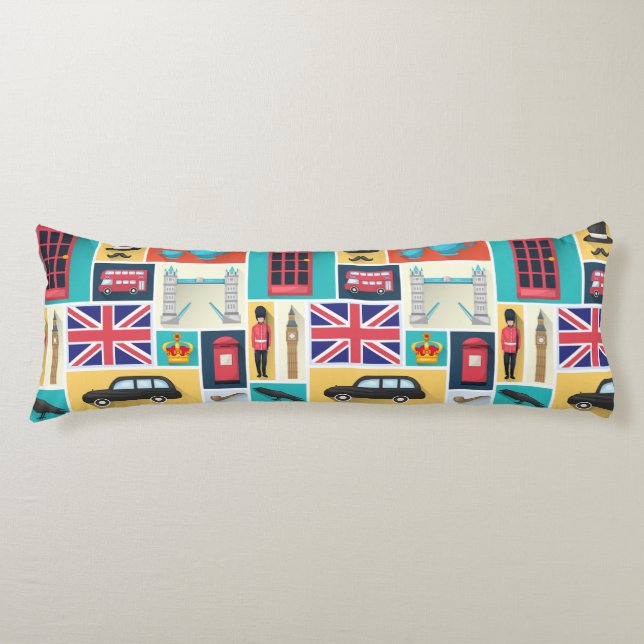 London Themed Body Pillow (Front)
