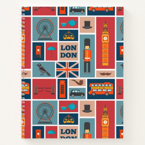 London Themed Notebook