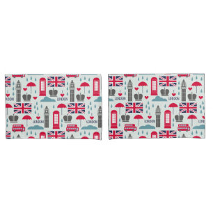 London Themed Pillow Case