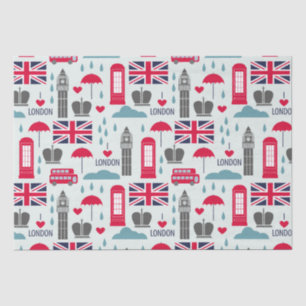 London Themed Tissue Paper