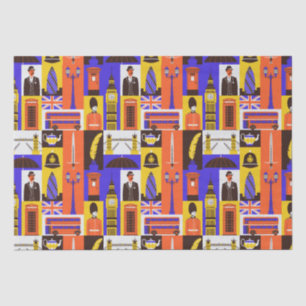 London Themed  Tissue Paper