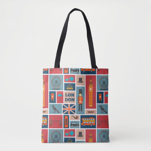 London Themed Tote Bag (Front)