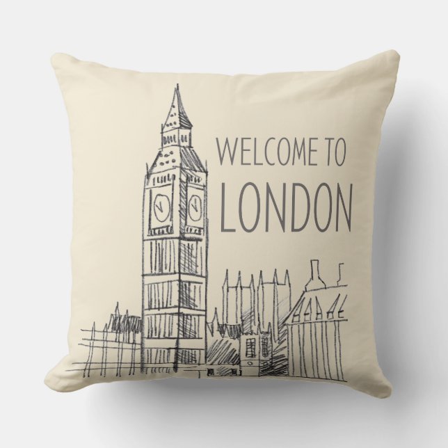 LONDON THROW PILLOW (Front)