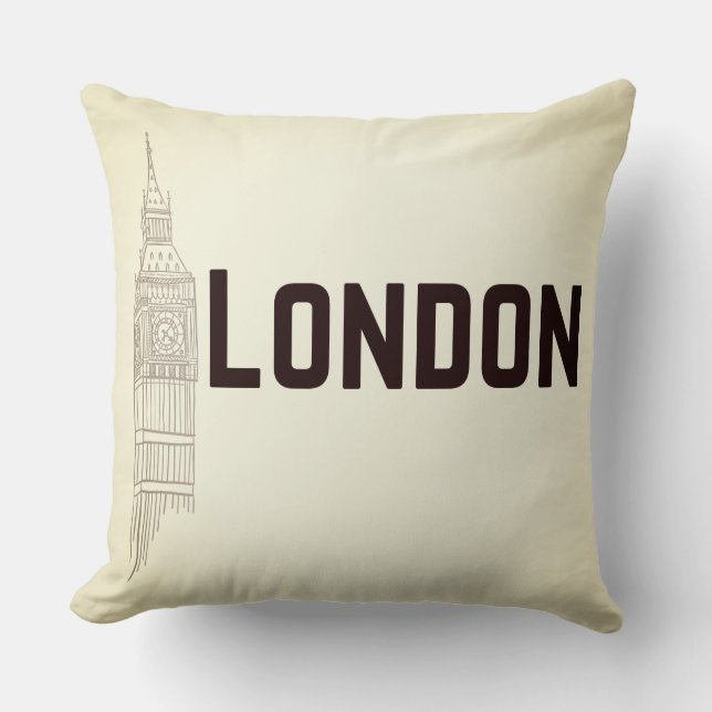 LONDON THROW PILLOW (Front)