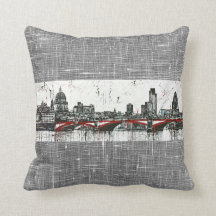 London Throw Pillow 16" x 16"