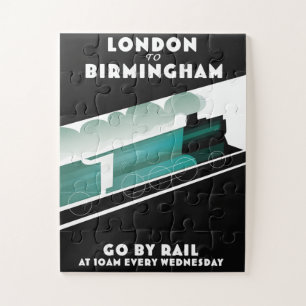 London to Birmingham Train poser Jigsaw Puzzle