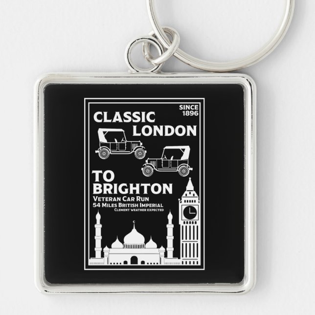 London To Brighton Veteran Car Run Keychain (Front)