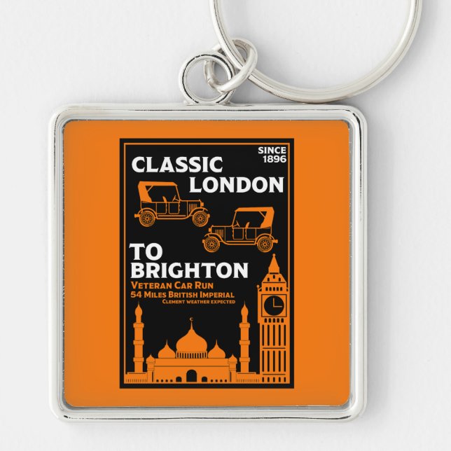 London To Brighton Veteran Car Run Keychain (Front)