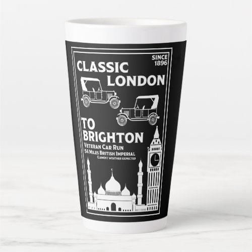London To Brighton Veteran Car Run Latte Mug