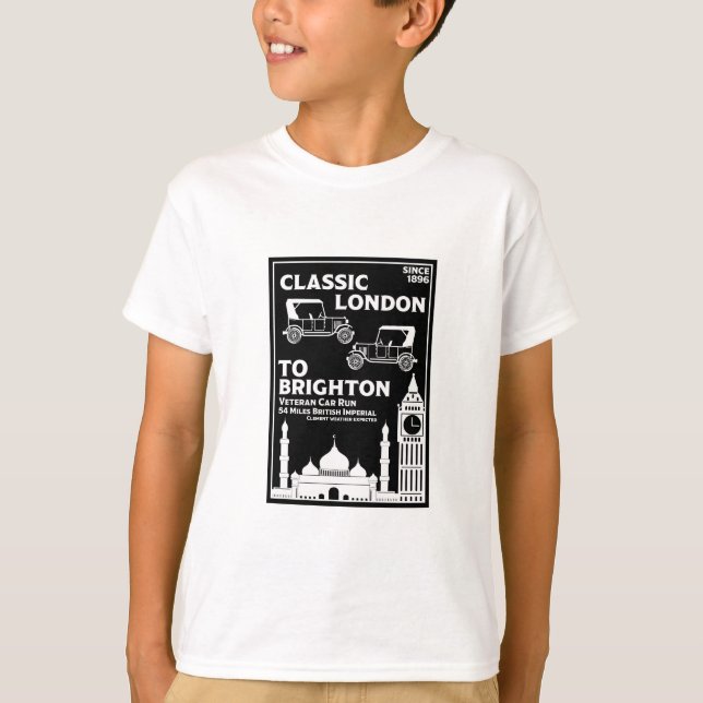 London To Brighton Veteran Car Run T-Shirt (Front)