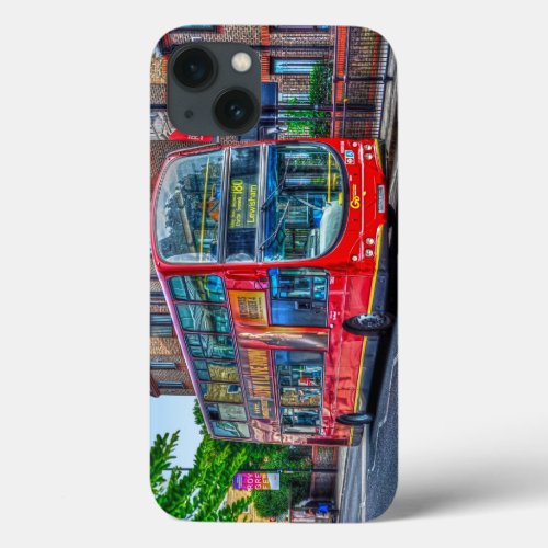 London to Lewisham Red Double_decker Bus UK iPhone 13 Case