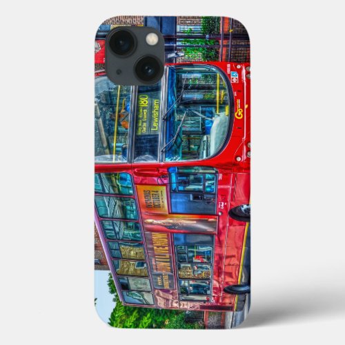 London to Lewisham Red Double_decker Bus UK iPhone 13 Case