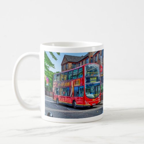 London to Lewisham Red Double_decker Bus UK Coffee Mug