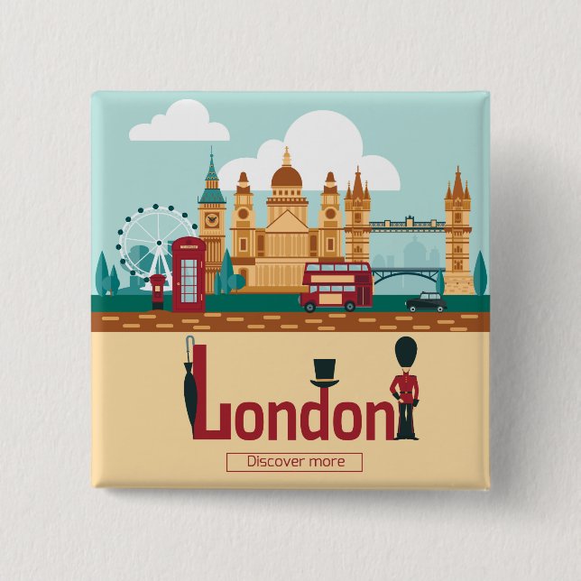 London tourism button (Front)