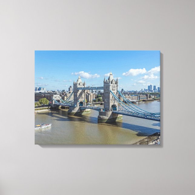 London Tower Bridge aerial view canvas print (Front)